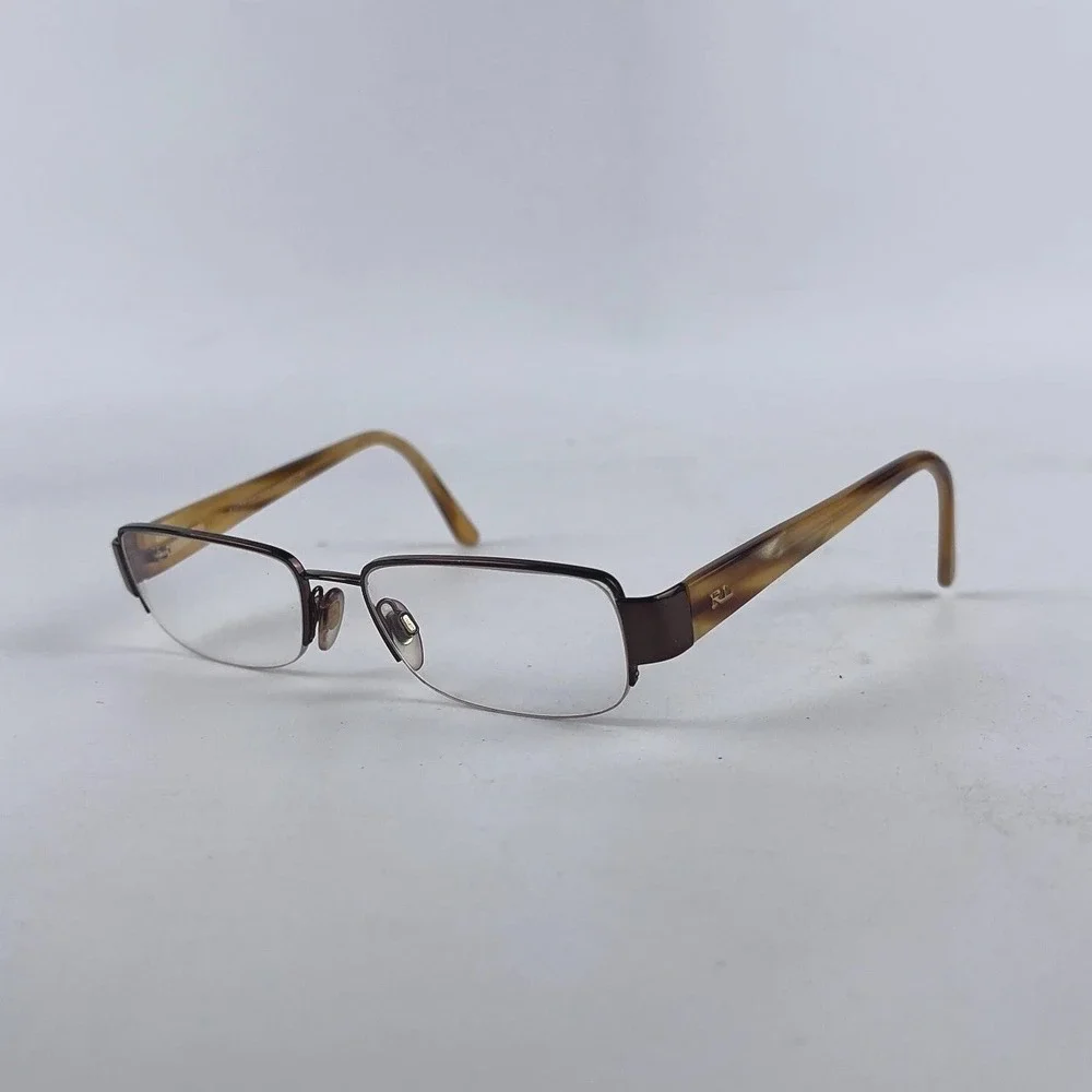 Ralph Lauren RL‎ 5034 9013 Women's Eyeglasses Frame Brown Half Rim 50-16-135mm